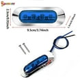 thumbnail image 4 of Spencer 4Pcs Marine Boat LED Courtesy Lights, 24V Interior Deck Walkway Stair Light Stern Cabin Lighting for Pontoon Fishing Boat Kayak Sailboat Bass Boat Vessel "Blue", 4 of 8
