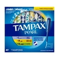 thumbnail image 3 of Tampax Pearl Tampons Multipack, with LeakGuard Braid, Light/Regular/Super Absorbency, Unscented, 3 of 23