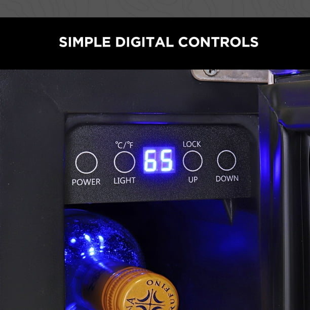 Costway Réfrigérateur à boissons de 15 pouces avec refroidisseur de boissons  intégré