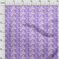 thumbnail image 3 of oneOone Silk Tabby Violet Fabric Floral Diy Clothing Quilting Fabric Print Fabric By Yard 42 Inch Wide, 3 of 4