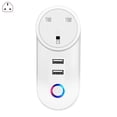 thumbnail image 2 of Smart Plug with 2 USB Smart WiFi Ports Wireless Outlet Dual USB Plug Timer for Control Home Appliances, 2 of 8