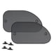 thumbnail image 2 of Parasol para ventana de coche 2-Pack | Protector solar de malla de ajuste universal con protección UV | Malla de nailon de 65x38cm | Bloquea el 99% de la luz solar | Marco flexible con 4 ventosas, 2 of 9