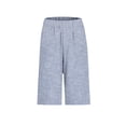 thumbnail image 4 of HKYNLAG Petite Capris for Women Knee Length Pull On Cotton Linen Capri Pants Striped Dressy Casual Straight Leg Elastic Waist Cropped Pants with Pockets Royal Blue XL, 4 of 4