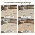 thumbnail image 7 of ODIKA 2'x3' Tan Beige Geometric Modern Design Washable Doormat Contemporary Abstract Pattern with Squares for Entryway, Kitchen, Laundry Room, Non-Slip, Low Pile, 7 of 7