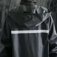 thumbnail image 5 of FAHXNVB Mens Long Rain Jacket Reflective Stripes Waterproof Rain Ponch for Outdoor Activities Lightweight Emergency Waterproof Poncho, 5 of 7