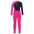 thumbnail image 4 of Alvivi Girls Gymnastics Unitards Long Sleeves Ballet Dance Bodysuit Leotards with Leggings Set Rose 12, 4 of 5
