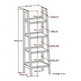 thumbnail image 4 of Atlin Designs 4 Shelf Ladder Bookcase in Saddle Brown, 4 of 6