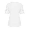 thumbnail image 5 of Giftesty Womens Blouses and Tops Clearance Women's Lace Printing Short Sleeve V-Neck T-Shirt Loose Casual Summer Tee Tops, 5 of 5