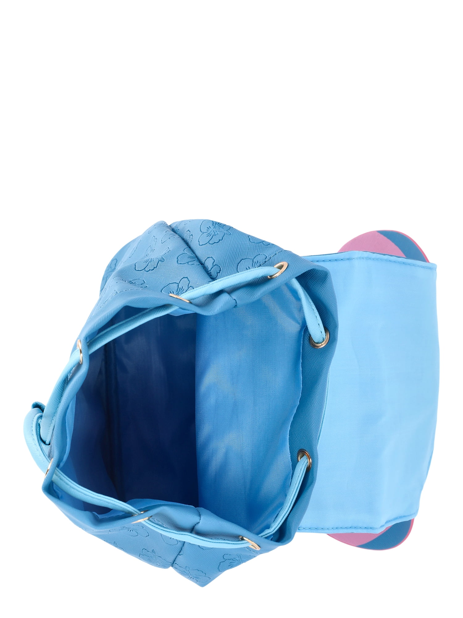 Disney Girls' Lilo and Stitch Mini Drawstring Backpack, Blue