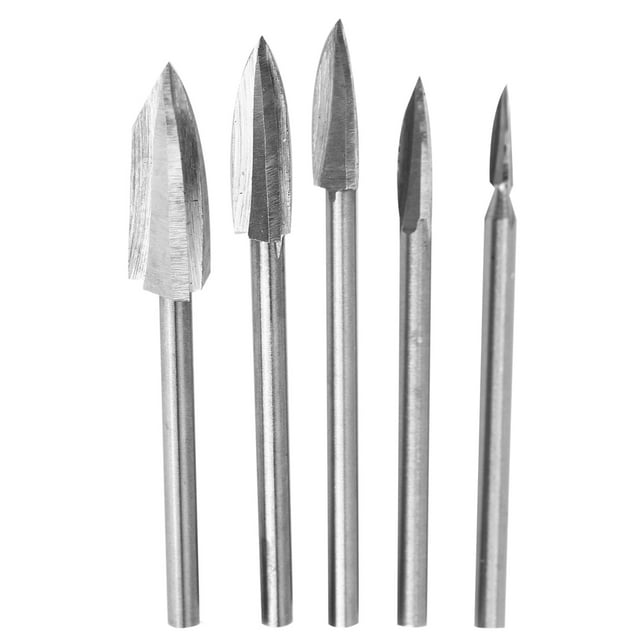 5PCS/Set Outil de Gravure sur Bois Outils de Découpage de Racine de Fraiseuse pour Bricolage Travail du Bois