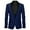 Dark Blue, variant on lnmuld Kids Coats Elegant Kids formal Suit Jacket with Lapel Design Long Sleeve Button Front Casual Business Wear for Children Solid Color Size:5-6 Years