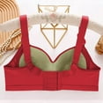 thumbnail image 4 of Ltctricy Bras for Women No Underwire Comfortable Lifting Push up Full Coverage Bralettes Supportive Everyday Bras(Red,X-Large), 4 of 4