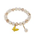 thumbnail image 2 of YYKihy 2024 New Imitation Jade Butterfly Glass Bracelet Children's Bead Bracelet, 2 of 9