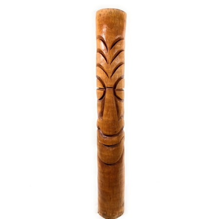 Lips Of Fire Tiki Statue 60" - Natural Finish Outdoor Pool Decor | #lbj3050150n