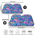 thumbnail image 3 of Kdxio Colorful Mushrooms Print Windshield Sun Shade,UV Rays and Sun Heat Protection,Sunshade for Car Windshield,Car Shade Front Windshield - Medium, 3 of 6