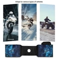 thumbnail image 6 of Uorisanigo Universal ATV Tank Bag Tropical Sea Turtle Motorcycles Front Storage Bag Waterproof Front Accessories Snowmobile Storage Pack Luggage with Drink Pocket, 6 of 7