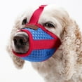 thumbnail image 3 of SPRING PARK Mesh Cloth Dog Muzzle - Anti-Biting Barking Secure Fit Dog Muzzle - Mesh Breathable Dog Mouth Cover for Small Medium Large Dogs, 3 of 6