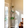 thumbnail image 5 of 3 Tier Macrame Plant Hanger - Indoor/Outdoor Hanging Planter Basket with Beads - 70 Inches Cotton Rope, 5 of 8