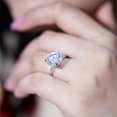 thumbnail image 6 of Rosec Jewels Lab Grown Diamond Engagement Ring 5 Carat - IGI Certified - E-VS1 Grade - Big Diamond Solitaire Ring for Women, 18K White Gold, US 12.50, 6 of 9