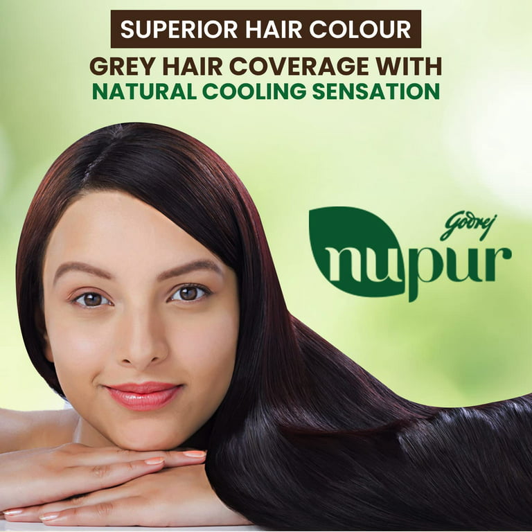 Godrej Nupur 100% Pure Henna Powder for Hair Colour (Mehandi) | for Hair,  Hands & Feet (500g) 