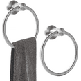 thumbnail image 1 of Dsseng Towel Ring Brushed Nickel for Bathroom  Brushed Nickel Towel Ring Brushed Nickel Hand Towel Holder Stainless Steel Towel Ring for Bathroom 2 Pack （Silver）, 1 of 1