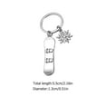thumbnail image 3 of 3pcs Creative Snowboard Keychain Pendants Backpack Hanging Charms (Silver), 3 of 8