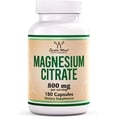 thumbnail image 1 of Double Wood Magnesium Citrate | 800 Mg Per Serving | 90 Servings | 180 Capsules, 1 of 3