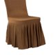 thumbnail image 3 of 12 Colores Disponibles, Para Sillas Asiento Completo Cubierta Spandex Estiramiento Corto Banquete Suministros Para Bodas café Baoblaze Cubiertas de la silla del Spandex, 3 of 7