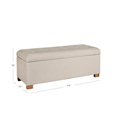 thumbnail image 5 of Kinfine K7378-F1424 Button Tufted Storage Bench, Light Gray, 46" x 18" x 18", 5 of 5