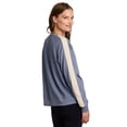 thumbnail image 5 of RBX Active Women's Ultra Lightweight Cotton Blend French Terry Crewneck Pullover with Crochet Trim, 5 of 5