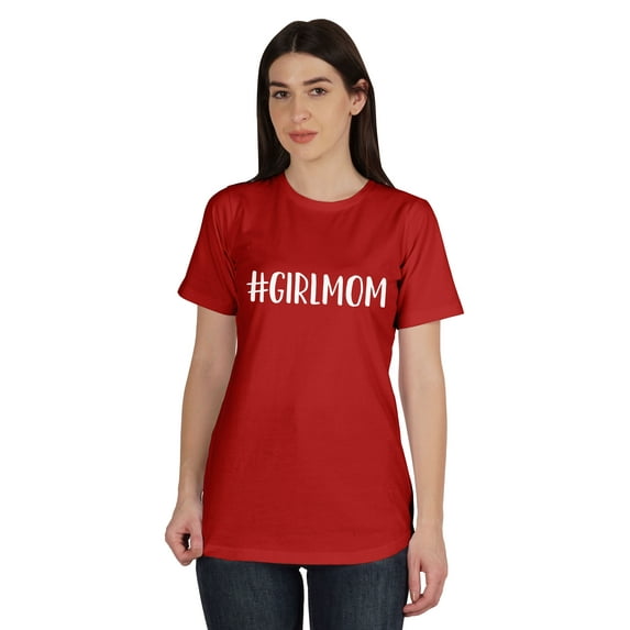 Inkmeso #Girlmom Graphic Tshirt Short Sleeve Women Cotton Tee Casual Blouse