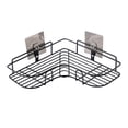 thumbnail image 3 of Estante triangular para carrito de ducha, soporte de almacenamiento en esquina para baño, organizador para inodoro, dormitorio y cocina - Negro Sunnimix estante de ducha de esquina, 3 of 8