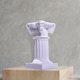 thumbnail image 5 of Portavelas romano blanco Base de resina estatua figurita Pedestal para boda interior exterior decoración del hogar ornamento Sunnimix Pilar Romano, 5 of 8