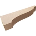 thumbnail image 6 of 5"W x 30"D x 10"H Thin Garner Rough Cedar Woodgrain TimberThane Corbel, Primed Tan, 6 of 6