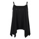 thumbnail image 2 of Las mujeres sexy correa de espagueti tops cuello en v plisada camisola negro 3xl Sunnimix tirante de espagueti sin mangas, 2 of 8