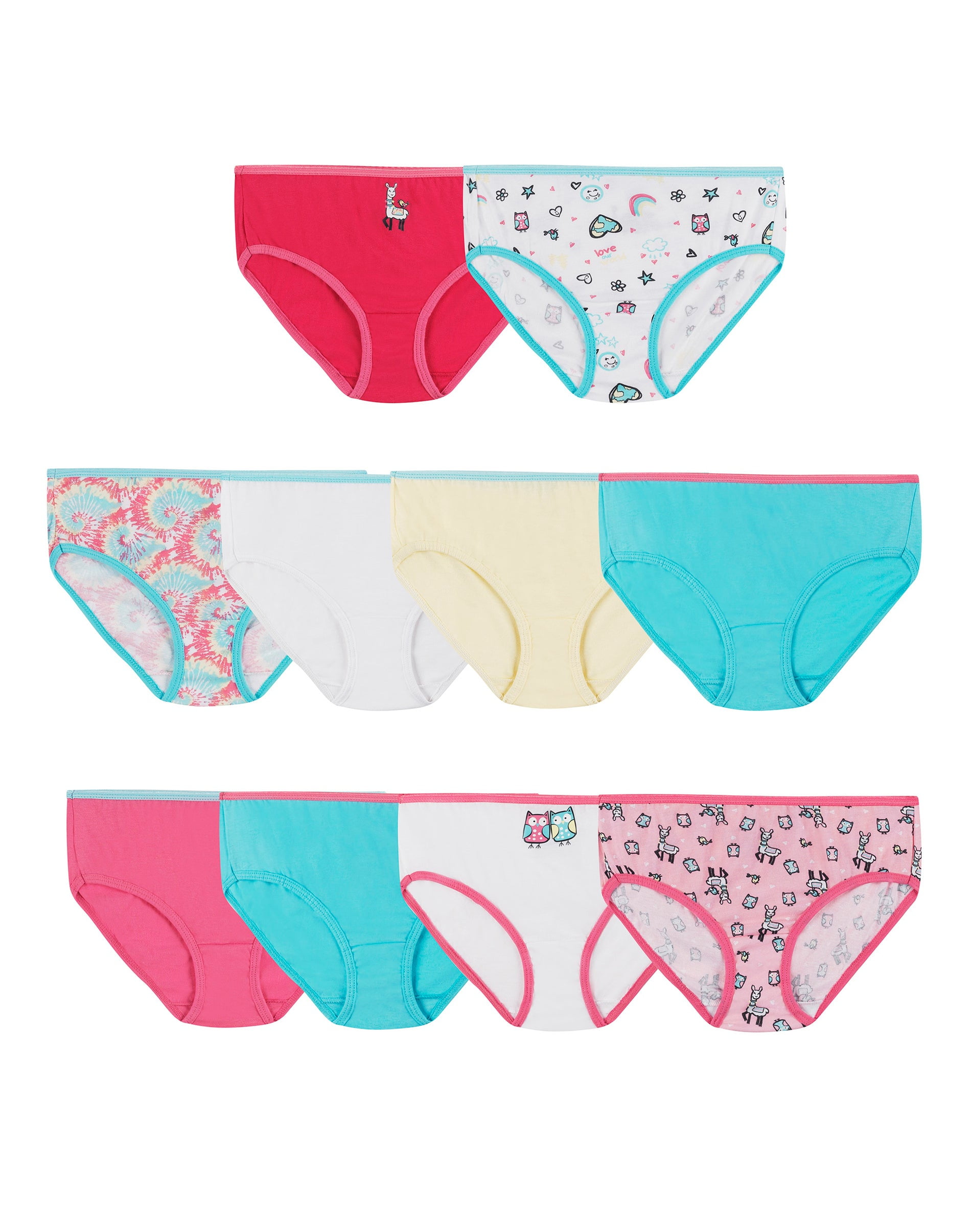 HANES Girls' Ultimate Cotton Brief Underwear, 14-Pack Assorted - Bob's  Stores