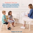 thumbnail image 3 of ECR4Kids Bentwood Stackable Stools, 12in Seat Height, Classroom Furniture, White Wash, 6-Piece, 3 of 9