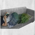thumbnail image 6 of Glacier National Park Soft Flannel Fleece Throw Blanket, Summer Landscape with Grassy Land and Majestic Mountains, Cozy Plush for Indoor and Outdoor Use, 50" x 60", Multicolor, by Ambesonne, 6 of 6