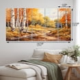 thumbnail image 4 of Designart "Gilded Pathway Birch Woods II" Tree Birch Metal Art Print Set, 4 of 5