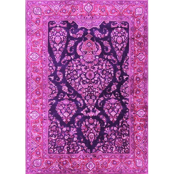Ahgly Company Indoor Rectangle Persian Pink Traditional Area Rugs, 2' x 3'