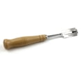 thumbnail image 2 of Cuchillo curvo de acero inoxidable con forma de arco para pan y mango de madera con 5 hojas de repuesto, 2 of 9