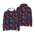 thumbnail image 6 of Bingfone colorful mushroom Skull Men's Drawstring Hoodie Long Sleeve Pocket Sweatshirts-XX-Large, 6 of 6