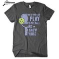 thumbnail image 2 of Pickleball T-Shirt - Funny Pickleball Tee - Dark Heather Gray, Small, 2 of 3