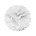 thumbnail image 2 of Wrapables® 8" Set of 5 Tissue Pom Poms Party Decorations for Weddings, Birthday Parties Baby Showers and Nursery Décor, White, 2 of 3
