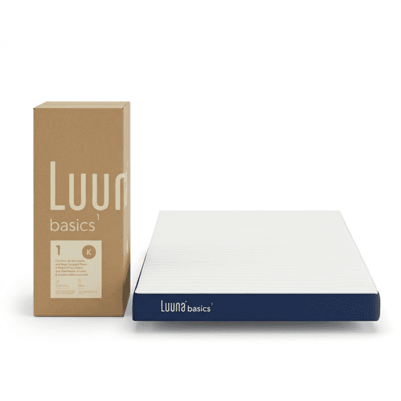 Colchón en caja Matrimonial Luuna Basics 1 colchón firme de espuma alta densidad 16 cm cómodo