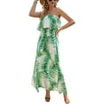 thumbnail image 3 of Robes d'Été pour Femmes Bleu et Blanc en Porcelaine Sans Bretelles Boho Maxi Longue Robe, 3 of 5