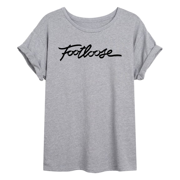 Footloose - Logo Black - Juniors Oversized Graphic T-Shirt