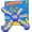 Blue, variant on Soft Boomerang - Easy to Learn EVA Foam That Floats - Orange Beginner Boomerang - Outdoor Beach Pool and Backyard Play Gift for Kids - Refresh Sports