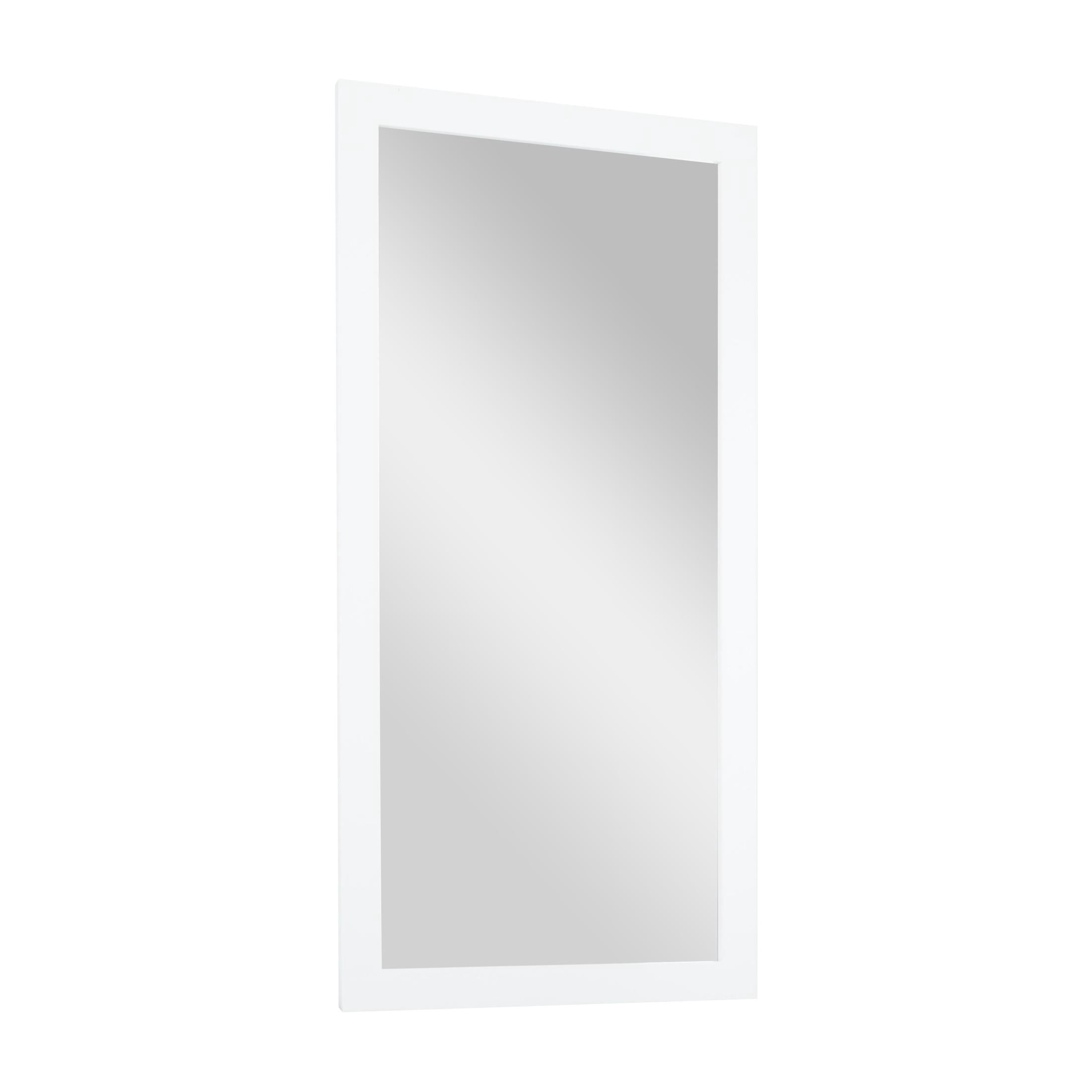 DecMode 33" x 65" White Wall Mirror