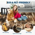 thumbnail image 2 of Garvee Geometric Runner Rug 2x6 Modern Washable Rug for Bedroom, Non-Slip Stain Resistant Indoor Carpet for Hallway Entryway Laundry Room, Brown, 2 of 8